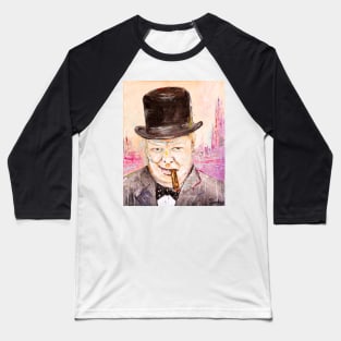 Sir Winston Churchill Baseball T-Shirt